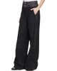 Sacai Women's Suiting-Denim Wide-Leg Pants - 4