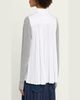 SACAI Wool Knit And Cotton Poplin V-Neck Cardigan - 3