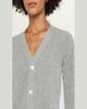 SACAI Wool Knit And Cotton Poplin V-Neck Cardigan - 5