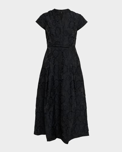 knee length dresses for ladies Devyn Cabella Midi Dress - Multi Clr