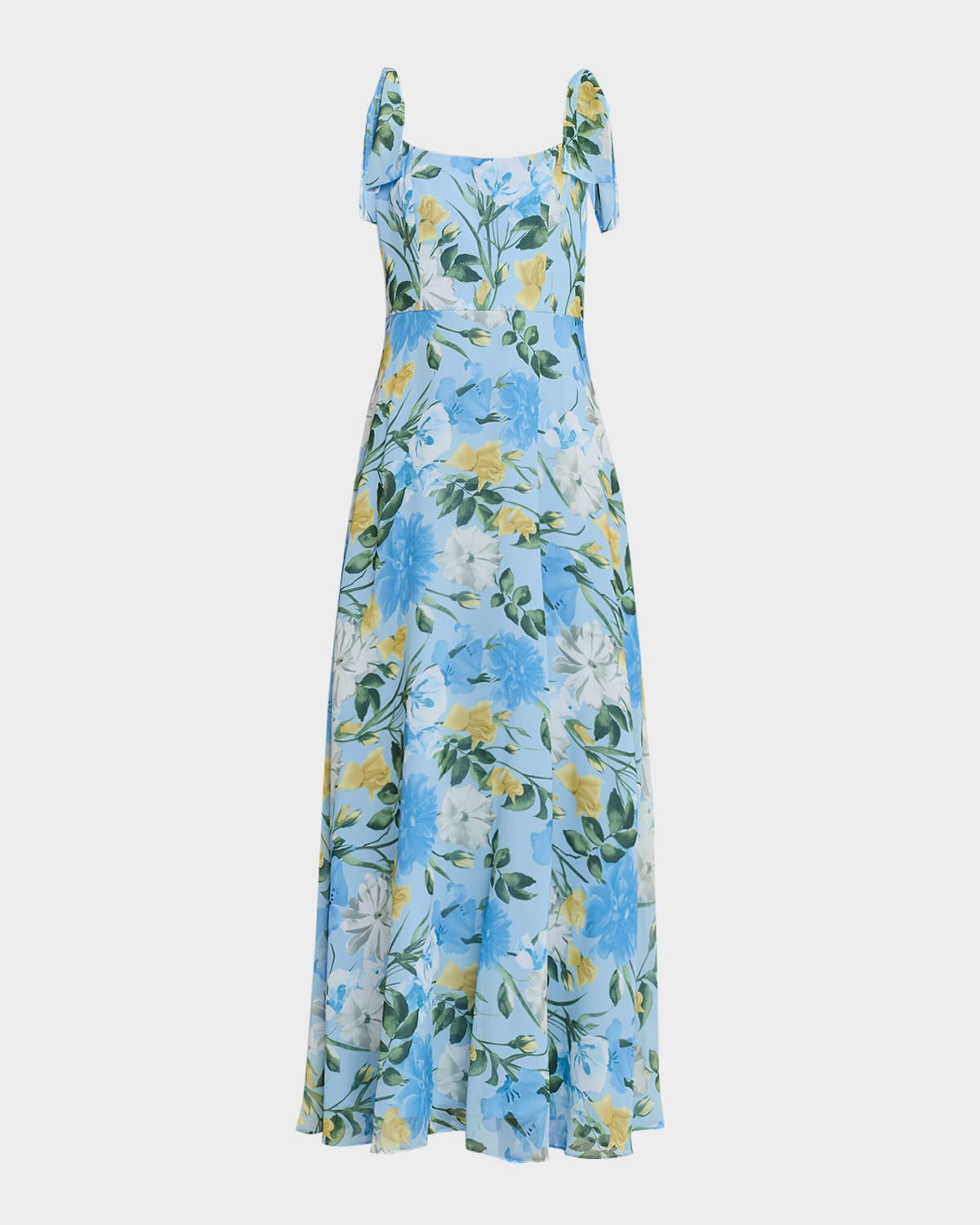 Sachin & Babi Pearl Sleeveless Floral-Print Gown