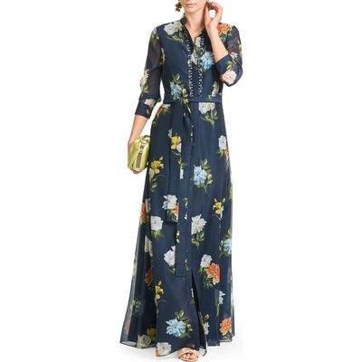 Sachin & Babi Sachin & Babi Addison Embellished Tie Waist Gown