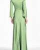 Sachin & Babi Sachin & Babi Alex Floral Long Sleeve Satin Crepe Gown - 2
