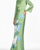 Sachin & Babi Sachin & Babi Alex Floral Long Sleeve Satin Crepe Gown - 4