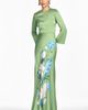 Sachin & Babi Sachin & Babi Alex Floral Long Sleeve Satin Crepe Gown - 5