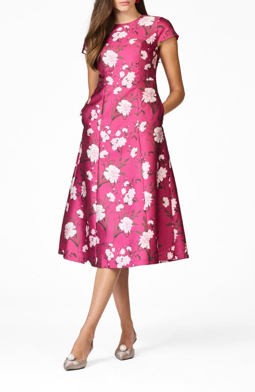 Sachin & Babi Sachin & Babi Jackie Floral Cocktail Midi Dress