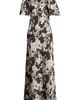 Sachin & Babi Sachin & Babi Mae Floral Print Puff Sleeve Gown - 5