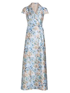 Sachin & Babi Women's Etienne Floral Wrap Gown