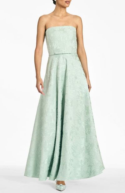 SACHIN BABI SACHIN BABI Darian Floral Jacquard Strapless Gown