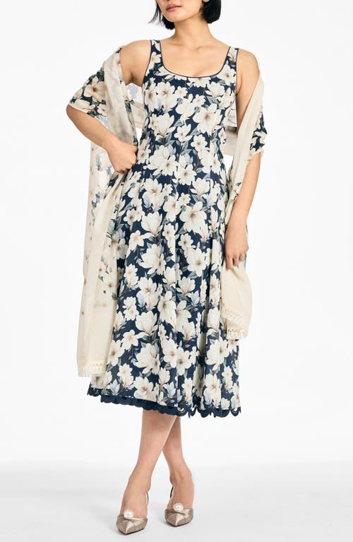 SACHIN BABI SACHIN BABI Florie Floral Cotton & Silk Scarf