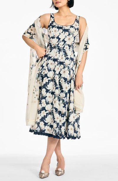 SACHIN BABI SACHIN BABI Florie Floral Cotton & Silk Scarf