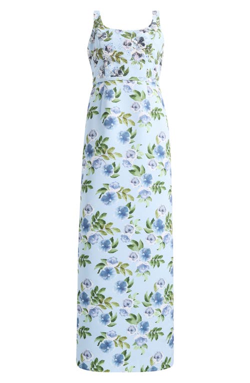 SACHIN BABI SACHIN BABI Lana Sequin Detail Floral Pencil Gown