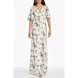 SACHIN BABI SACHIN BABI Mae Floral Flutter Sleeve Gown