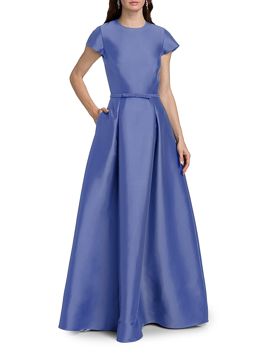 sachin & babi stretch taffeta column midi dress Sachin & Babi Shay Strapless Floral-Print Mikado Midi Dress