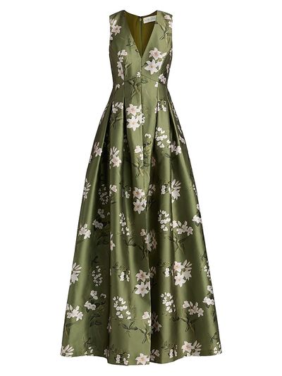 SACHIN BABI Women's Brooke Pleated Floral Gown