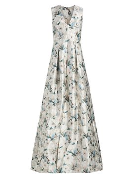 SACHIN BABI Women's Brooklynne Floral Satin A-Line Gown