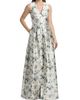 SACHIN BABI Women's Brooklynne Floral Satin A-Line Gown - 2