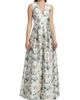 SACHIN BABI Women's Brooklynne Floral Satin A-Line Gown - 3
