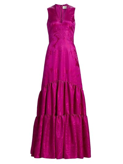 SACHIN BABI Women's Cella Floral Damask A-Line Gown