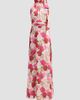 SACHIN BABI Women's Diana Floral Crinkle Georgette Tieneck Gown - 6