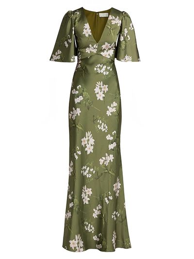 SACHIN BABI Women's Mae Floral Satin Gown