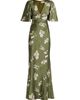 SACHIN BABI Women's Mae Floral Satin Gown - 8