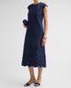 SACHIN BABI Women's Sabette Guipure Lace-Hem Denim Shift Dress - 4