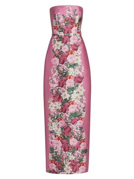 SACHIN BABI Women's Sophia Floral Strapless Gown