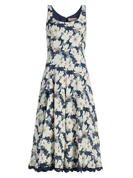 SACHIN BABI Women's Teresa Floral Linen-Blend Midi-Dress