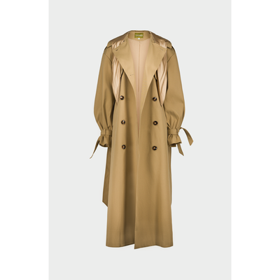 SAEMDI SAEMDI Aurora Loose Hooded Trench Coat