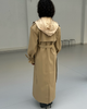 SAEMDI SAEMDI Aurora Loose Hooded Trench Coat - 3