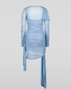 SAEMDI SAEMDI Cera Draped Mesh Dress - 2