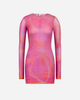 SAEMDI SAEMDI Ceyra Printed Mesh Mini Dress - 1