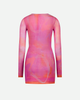 SAEMDI SAEMDI Ceyra Printed Mesh Mini Dress - 2