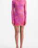 SAEMDI SAEMDI Ceyra Printed Mesh Mini Dress - 3