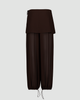 SAEMDI SAEMDI Elia Layered Skirt Trousers - 4
