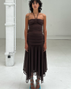 SAEMDI SAEMDI Elva Sheer Asymmetric Mesh Skirt - 2