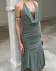SAEMDI SAEMDI Evi Layered Mesh Midi Dress - 3