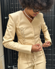SAEMDI SAEMDI Gia Lace Up Faux Leather Jacket - 2