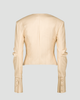 SAEMDI SAEMDI Gia Lace Up Faux Leather Jacket - 4