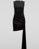 SAEMDI SAEMDI Hera Side Tail Velvet Dress - 1