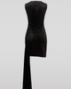 SAEMDI SAEMDI Hera Side Tail Velvet Dress - 2