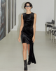 SAEMDI SAEMDI Hera Side Tail Velvet Dress - 4
