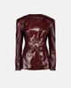 SAEMDI SAEMDI Jovi Patent Faux Leather Blazer - 1