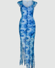 SAEMDI SAEMDI Livia Tie Dye Mesh Dress - 1