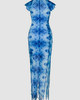 SAEMDI SAEMDI Livia Tie Dye Mesh Dress - 4