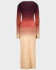 SAEMDI SAEMDI Mira Gradient Fuzzy Knit Dress - 2