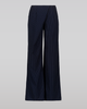SAEMDI SAEMDI Navy Pinstripe Trousers  - 1