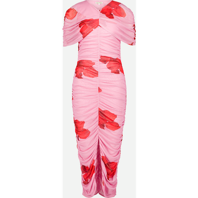 SAEMDI SAEMDI Poppy Floral Mesh Cape Dress