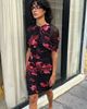 SAEMDI SAEMDI Sila Floral Mesh Cape Dress - 4
